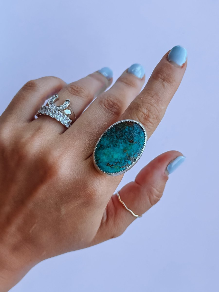 Granger Adjustable Turquoise Ring - Horseshoe J & Co.