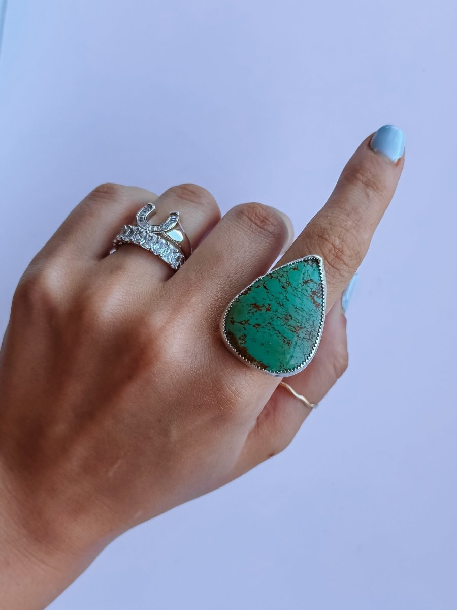 Granger Adjustable Turquoise Ring - Horseshoe J & Co.