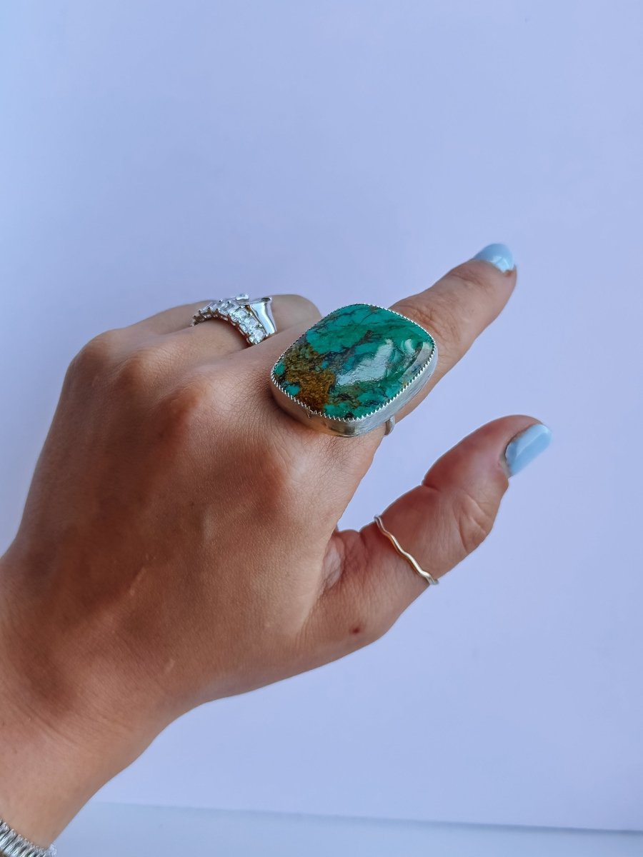 Granger Adjustable Turquoise Ring - Horseshoe J & Co.