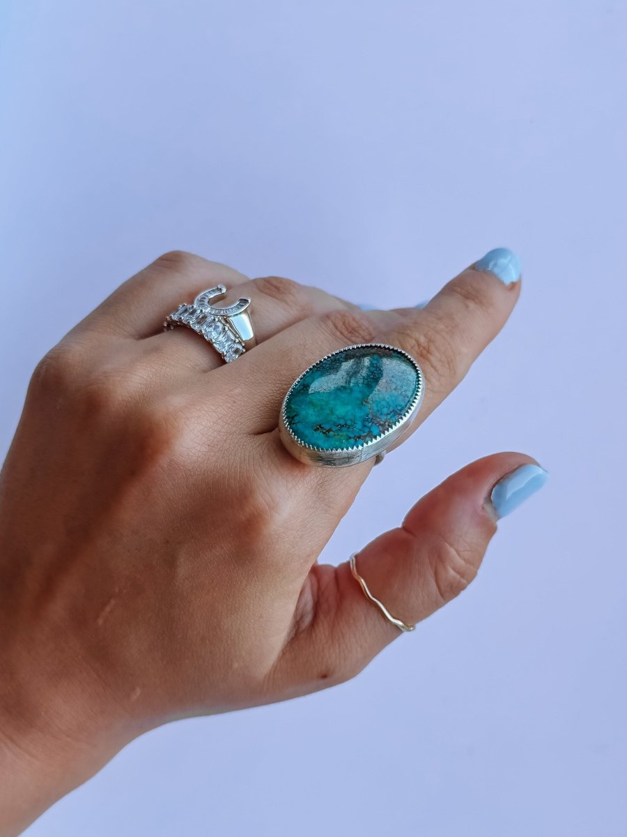 Granger Adjustable Turquoise Ring - Horseshoe J & Co.