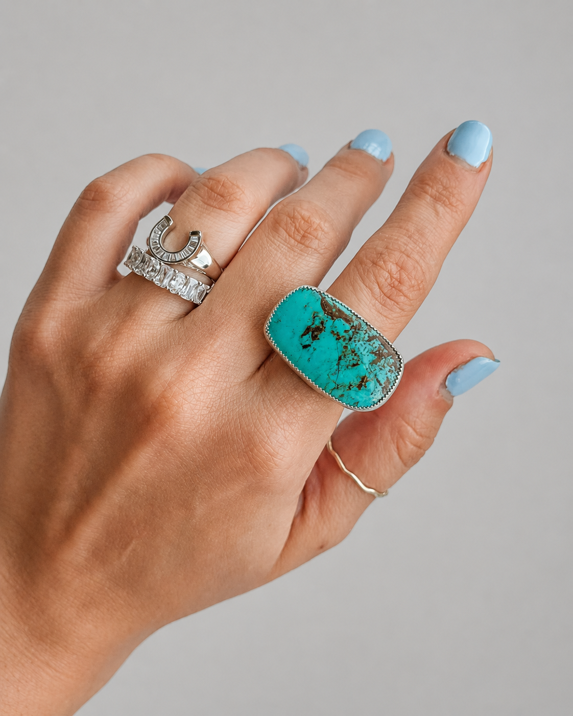 Granger Adjustable Turquoise Ring - Wooten's