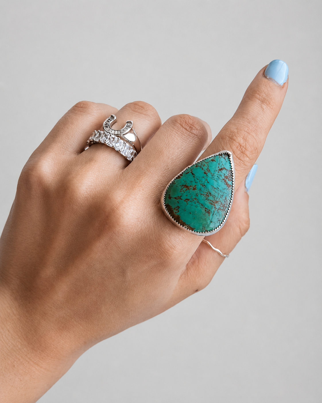 Granger Adjustable Turquoise Ring - Wooten's