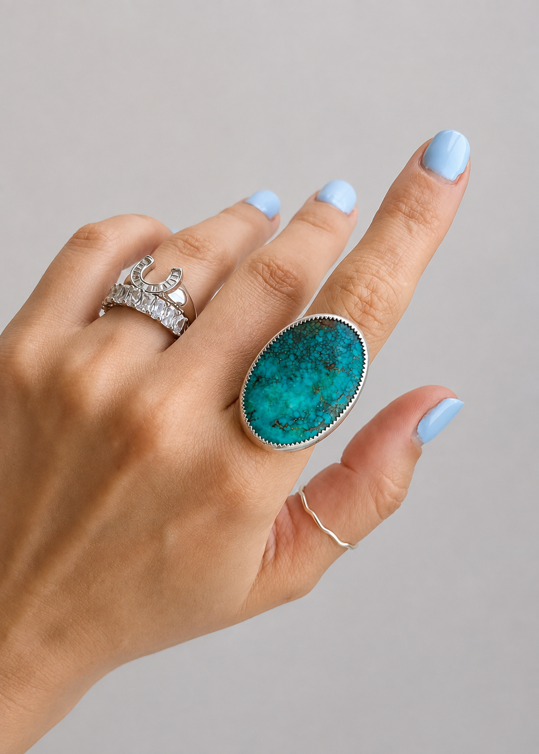 Granger Adjustable Turquoise Ring - Wooten's