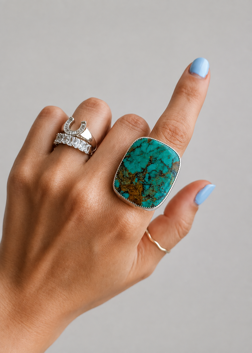 Granger Adjustable Turquoise Ring - Wooten's