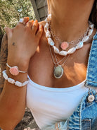 Gulfport Pink Conch Shell Necklace - Wooten's