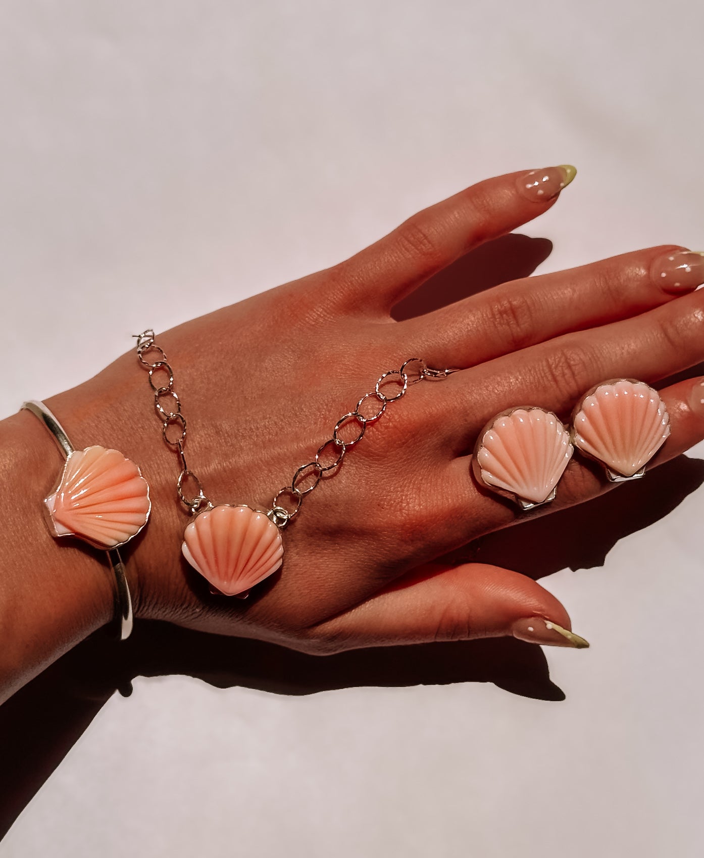 Gulfport Pink Conch Shell Necklace - Wooten's