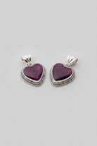 Hamlin Purple Spiny Oyster Heart Necklace Pendant - Wooten's