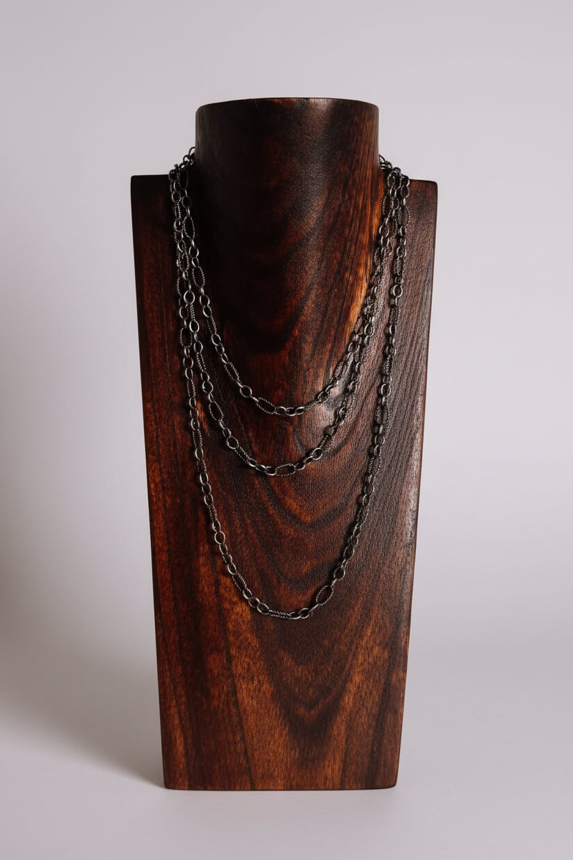 Hardin Silver Chain Necklace - Wooten's