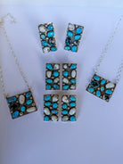 Harley Turquoise + White Buffalo Cluster Necklace - Wooten's