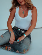 Havana Freshwater Pearl and Turquoise Bracelet - Wooten's