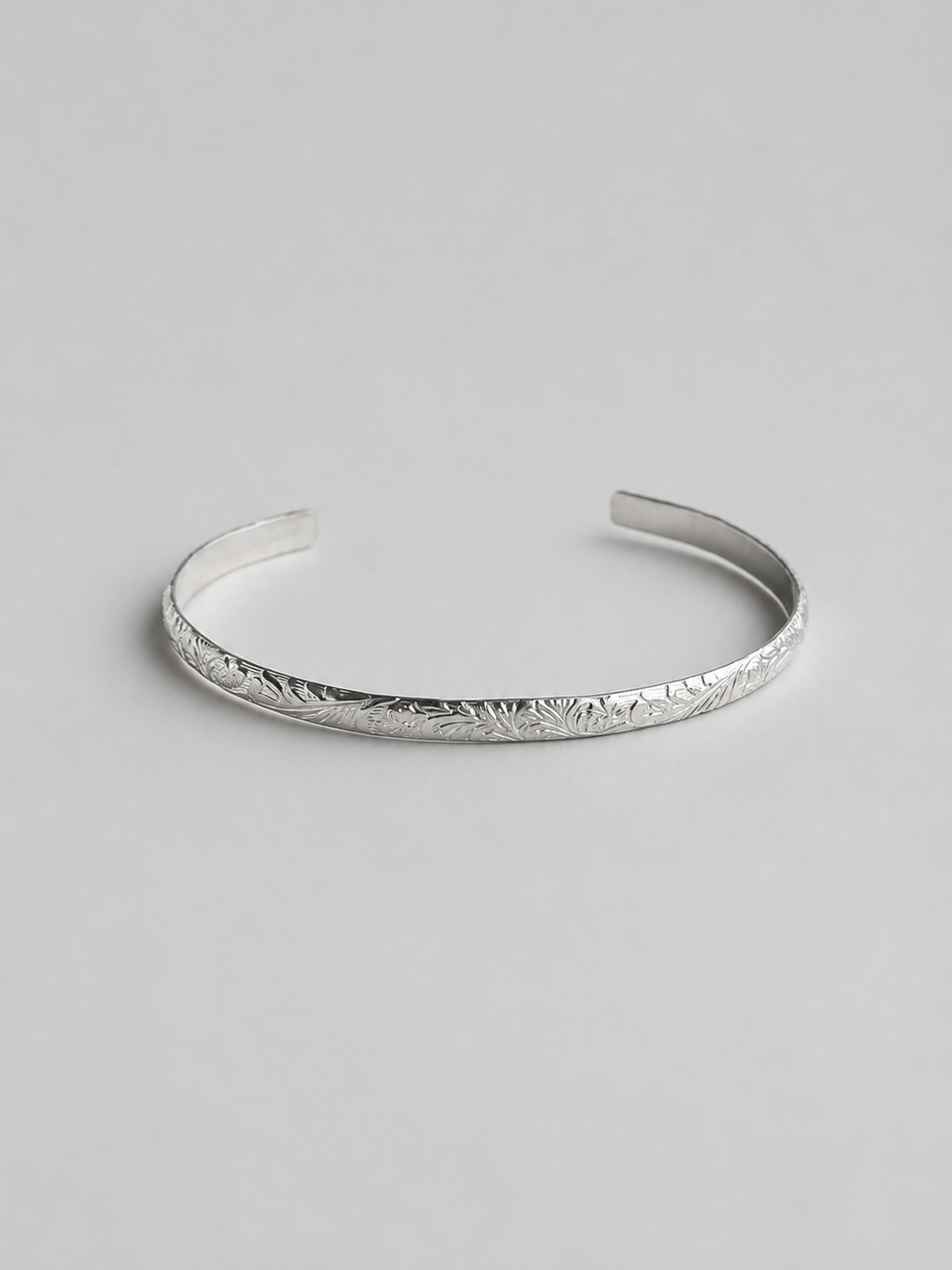 Hedley Silver Patterned Cuff - Wooten's