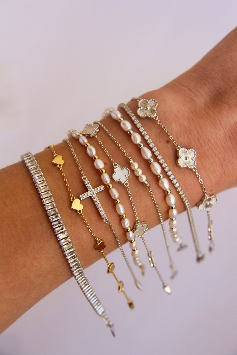 Helena 3 Pearl Bracelet - Horseshoe J & Co.