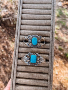 Hereford Cast Turquoise Cuff Bracelet - Horseshoe J & Co.