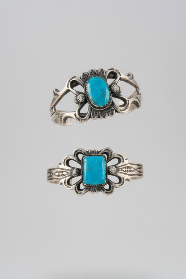 Hereford Cast Turquoise Cuff Bracelet - Wooten's