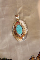 Hershey Turquoise Necklace Pendant - Horseshoe J & Co.