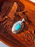 Hershey Turquoise Necklace Pendant - Horseshoe J & Co.