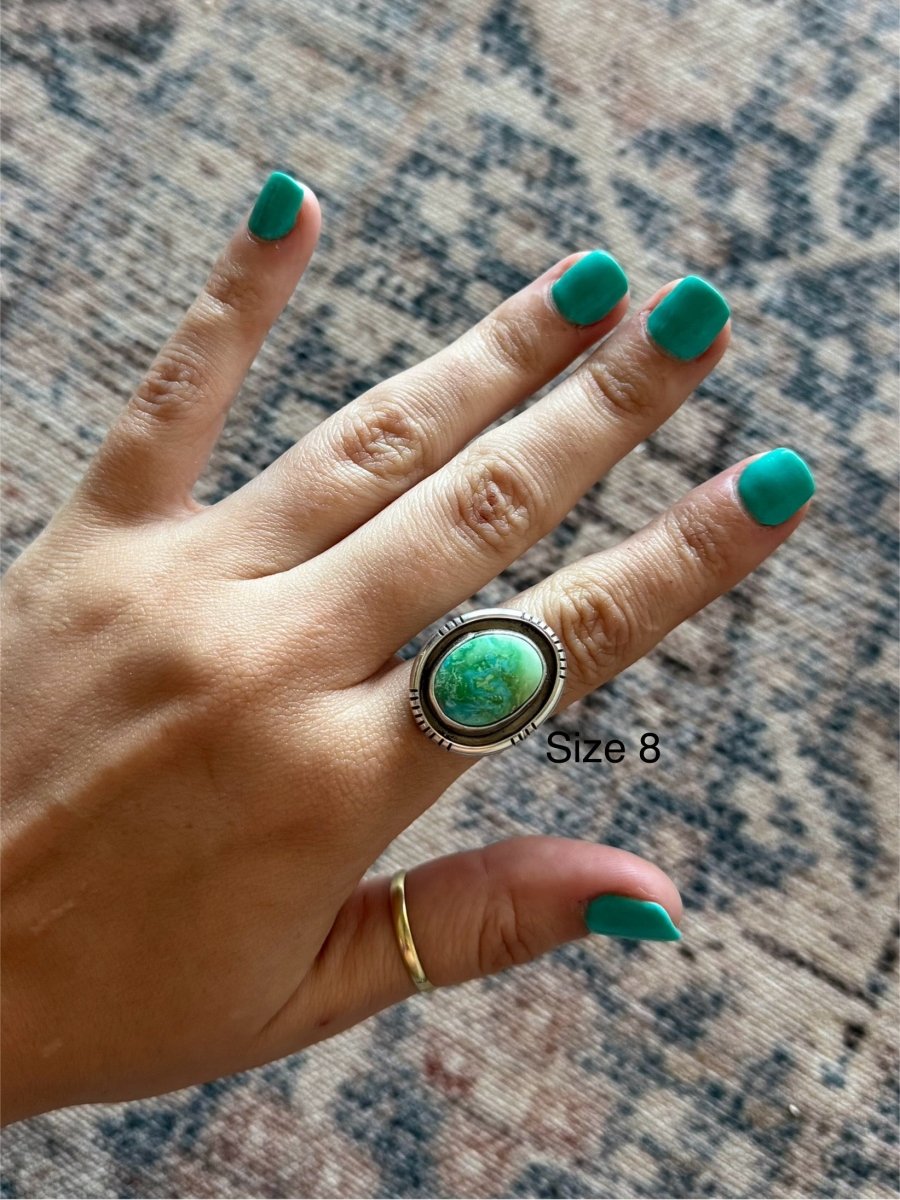 Hey Good Lookin' Turquoise Ring - Horseshoe J & Co.