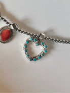 Highlands Turquoise Heart Necklace Pendant - Horseshoe J & Co.