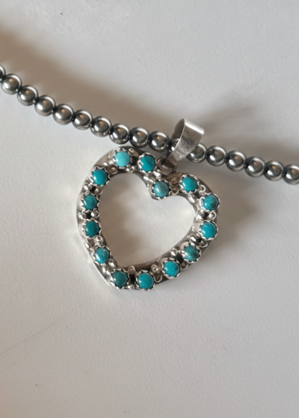 Highlands Turquoise Heart Necklace Pendant - Wooten's