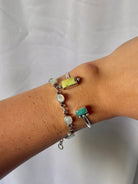 Hiland Palomino + Turquoise Cuff Bracelet - Horseshoe J & Co.
