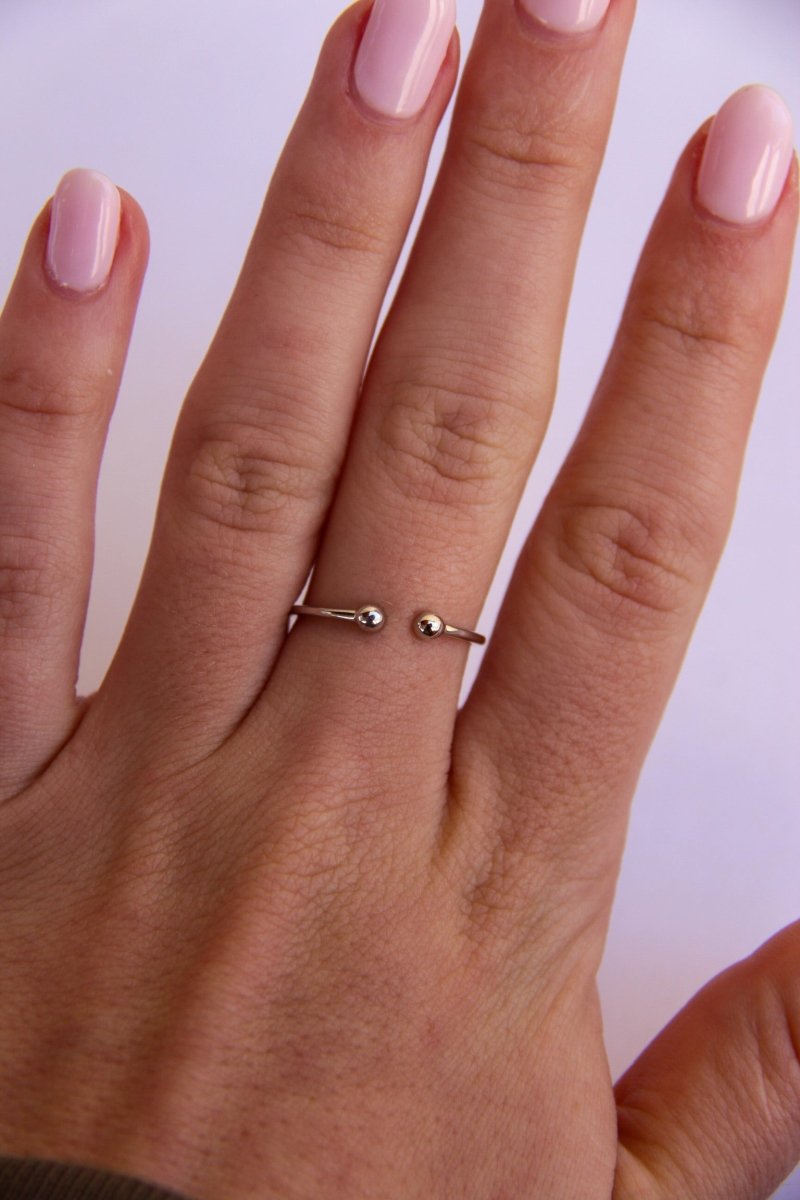 Hilger Open Ball Cuff Ring - Horseshoe J & Co.