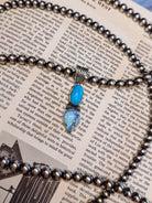 Hoover Golden Hills + Turquoise Necklace Pendant - Horseshoe J & Co.