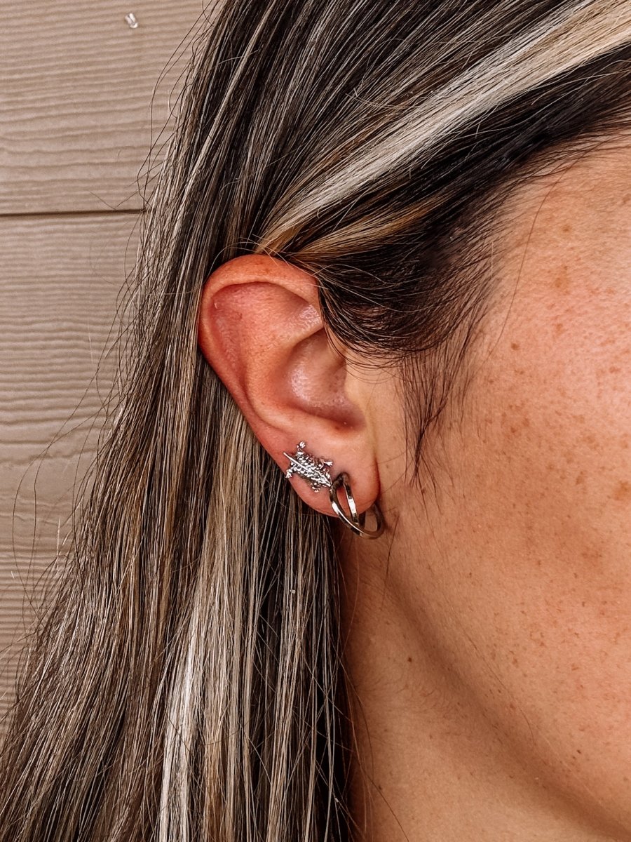Horned Lizard/Toad Stud Earrings - Wooten's