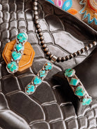 Houck Turquoise Card Suit Adjustable Ring - Horseshoe J & Co.