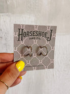 Hudson Silver Hoops - Horseshoe J & Co.