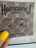 Hudson Silver Hoops - Horseshoe J & Co.