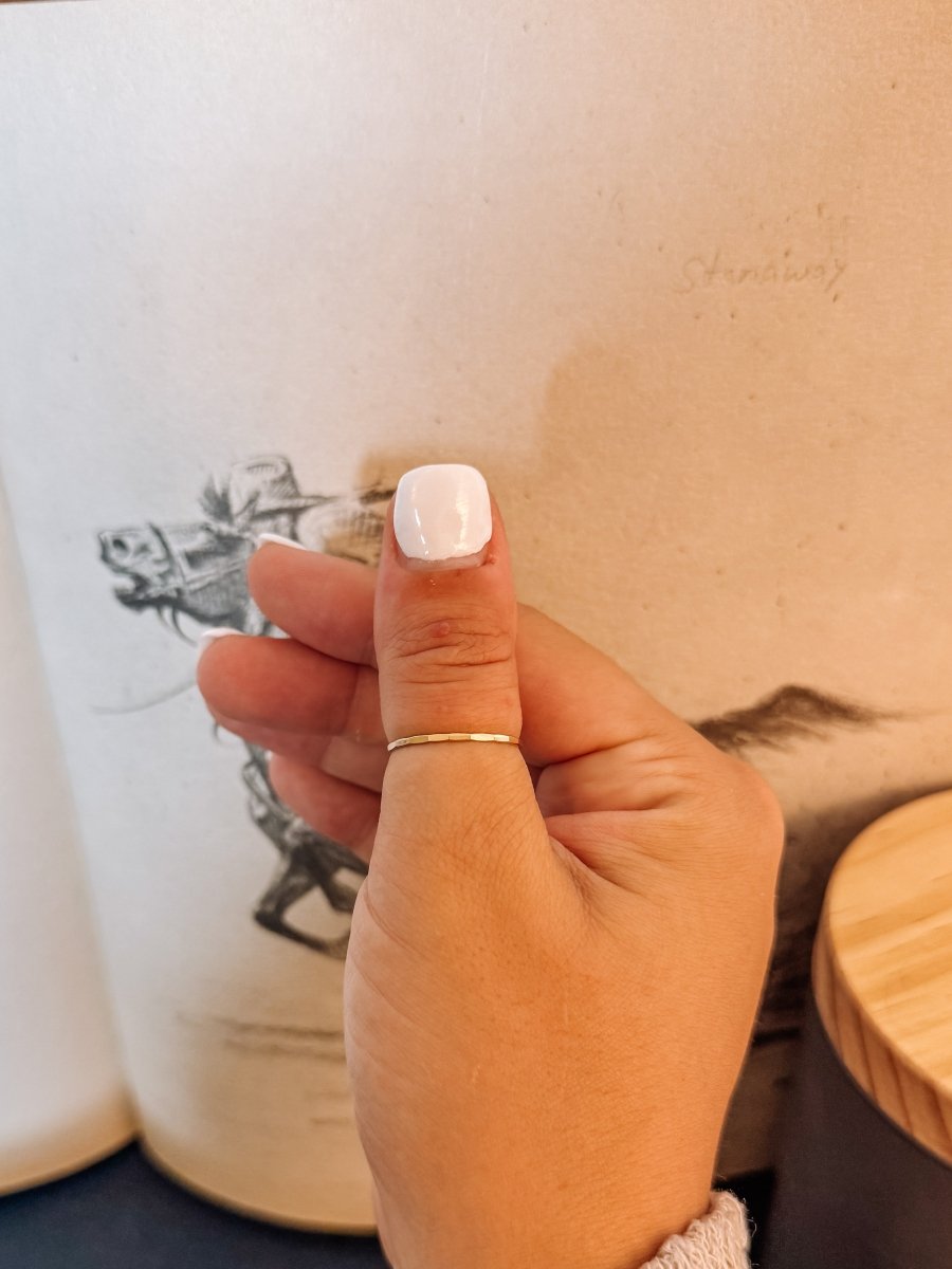 Hurst Hammered Stacker Ring - Gold - Wooten's