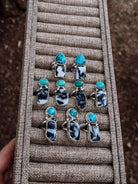 Hyder Zebra Jasper and Turquoise 2 Stone Ring - Horseshoe J & Co.