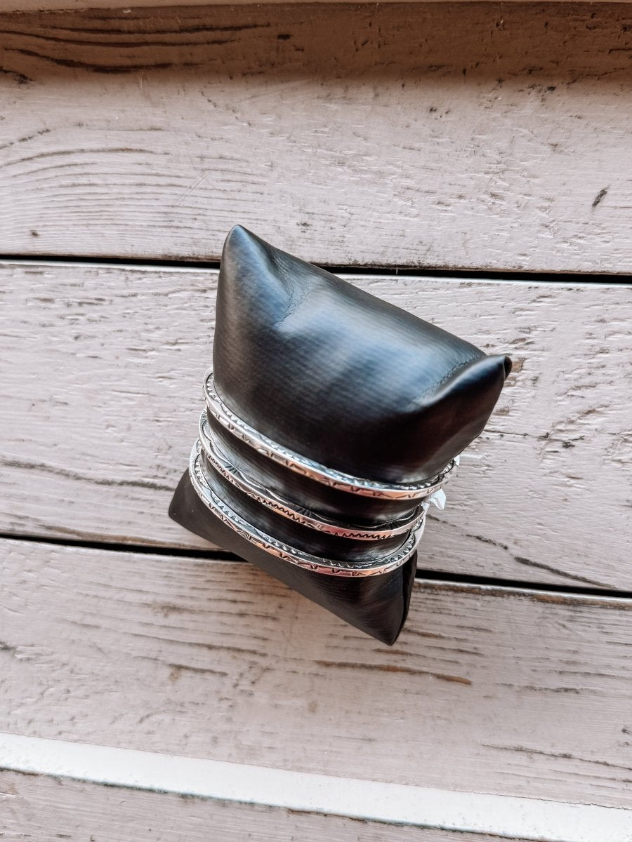 I Walk The Line Stamped Cuff Bracelet - Horseshoe J & Co.