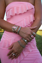 I Walk The Line Stamped Cuff Bracelet - Wooten's