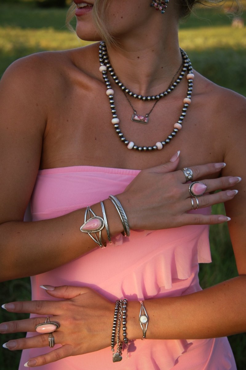 I Walk The Line Stamped Cuff Bracelet - Wooten's