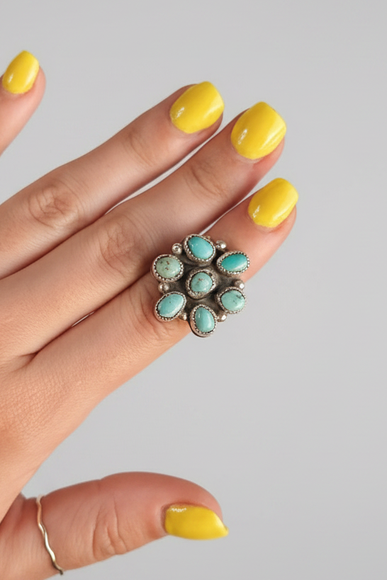 Idalou Turquoise Cluster Ring - Wooten's