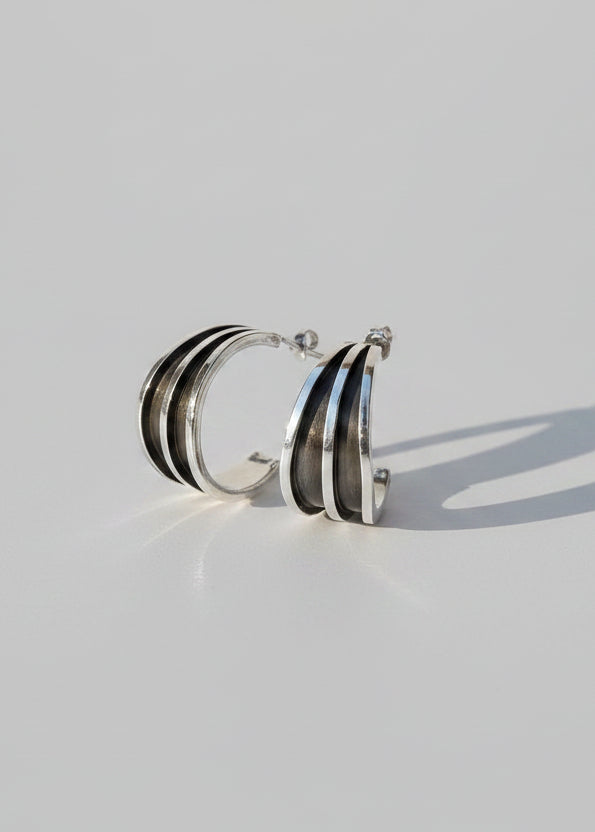 Irving Sterling Silver Hoops - Wooten's