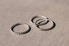 Ismay Rope Stacker Band Ring - Horseshoe J & Co.