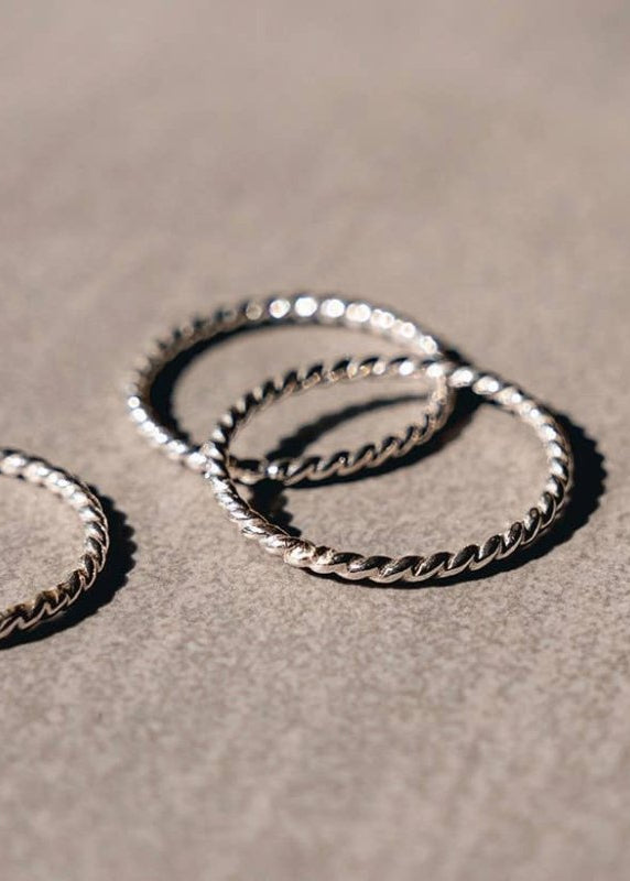 Ismay Rope Stacker Band Ring - Wooten's