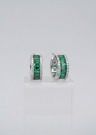 Joplin Emerald Baguette Hoops - Wooten's