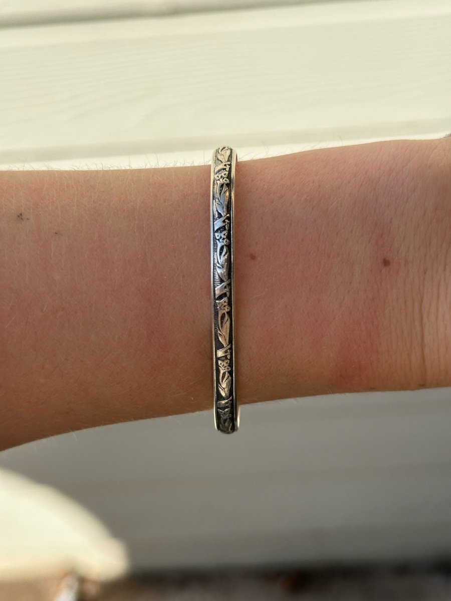 Jordan Sterling Silver Cuff - Horseshoe J & Co.