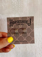 Kaycee Silver Hoops - Horseshoe J & Co.