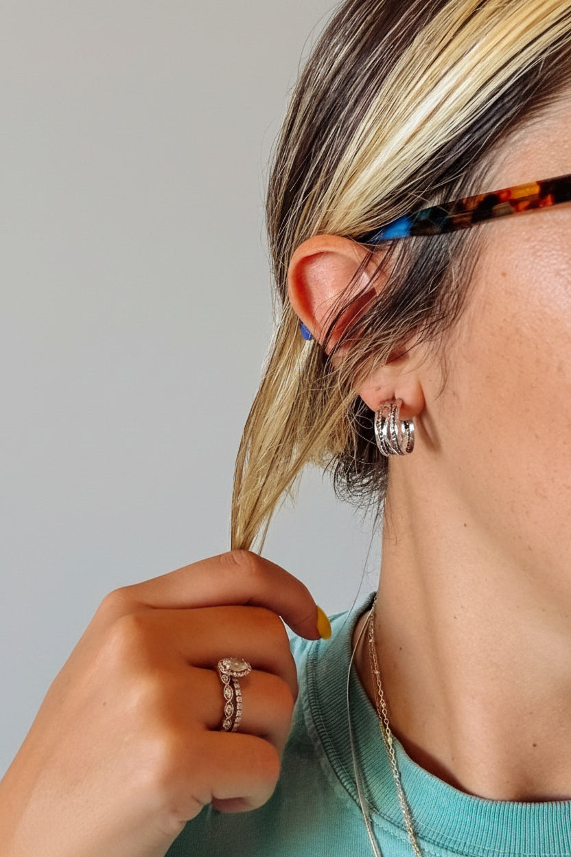 Kaycee Silver Hoops - Wooten's