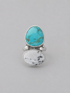 Keeline White Buffalo + Turquoise Ring - Wooten's