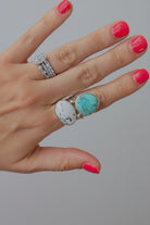 Keeline White Buffalo + Turquoise Ring - Wooten's