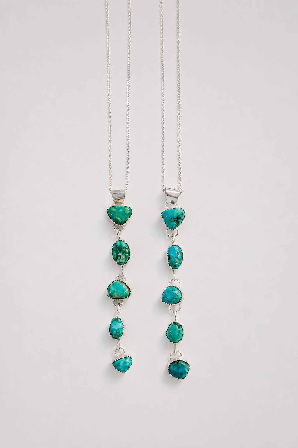 Kildare 5 Stone Turquoise Lariat - Wooten's