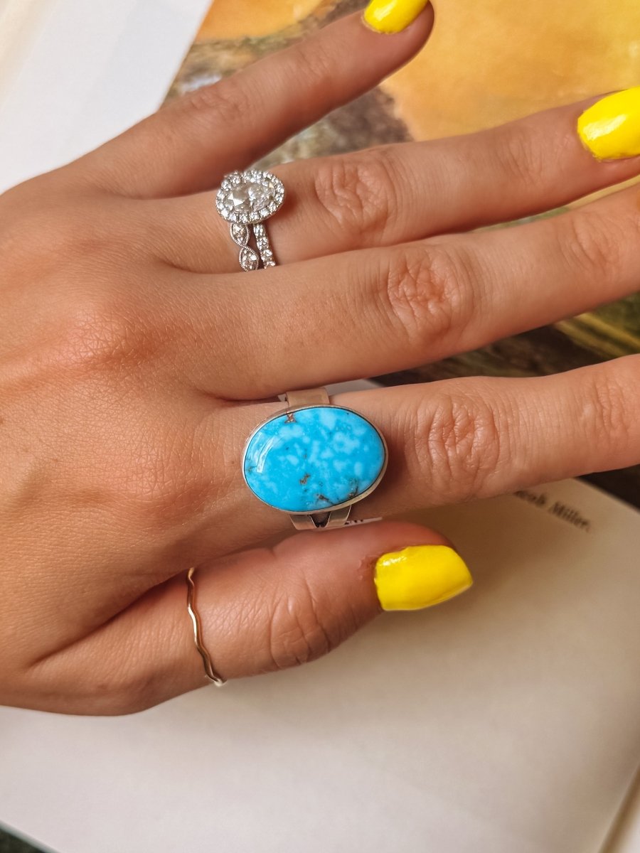 Kilgore Adjustable Turquoise Ring - Horseshoe J & Co.