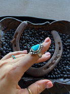 King of the Mountain Turquoise Ring - Horseshoe J & Co.