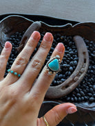King of the Mountain Turquoise Ring - Horseshoe J & Co.