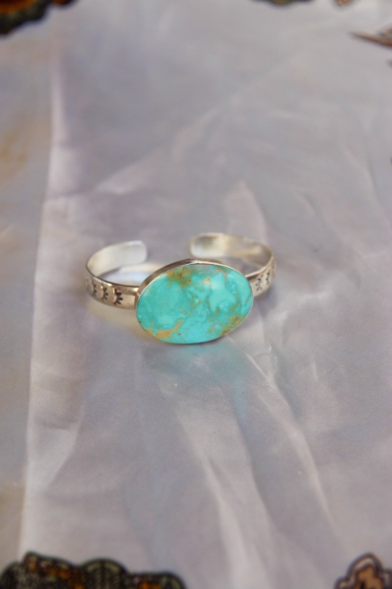Kingwood Turquoise Cuff Bracelet - Horseshoe J & Co.